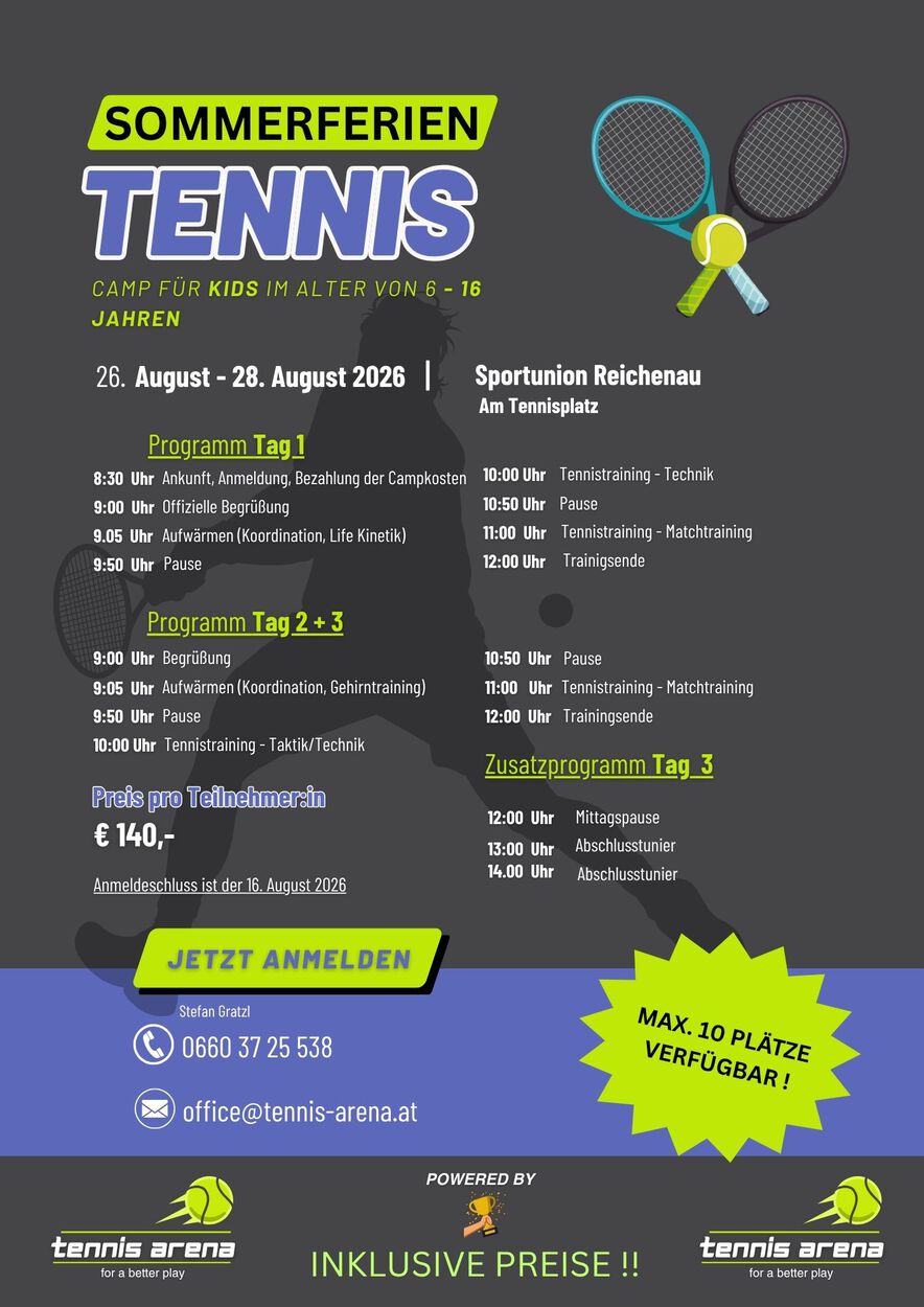 Tennis-Camp in Reichenau